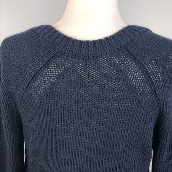 ANTHROPOLOGIE Moth Raglan Asbury Lace Up Sweater - S - Picture 8 of 10